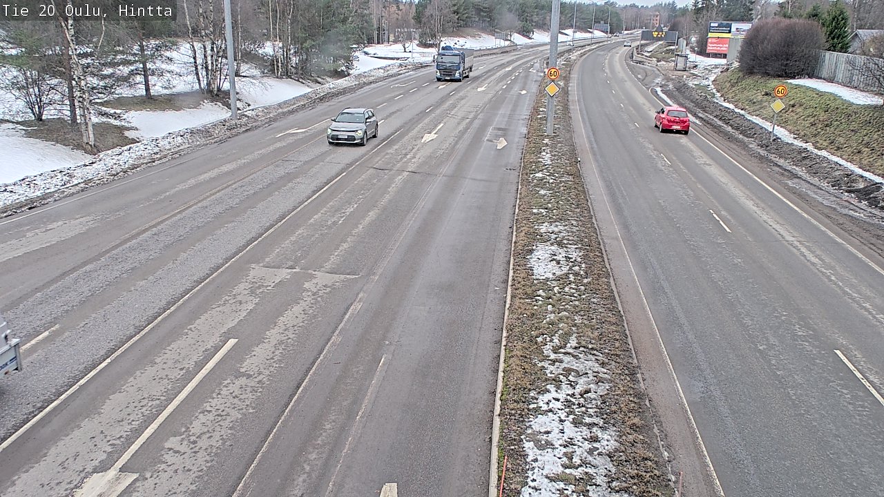 Weather Camera Image Road 20 Oulu, Hintta, Oulu, Pohjois-Pohjanmaa