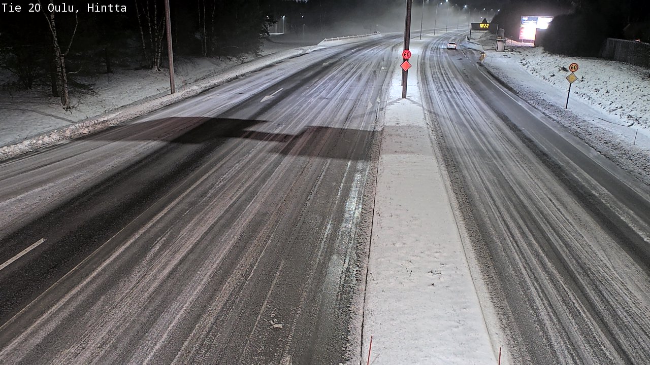 Weather Camera Image Road 20 Oulu, Hintta, Oulu, Pohjois-Pohjanmaa