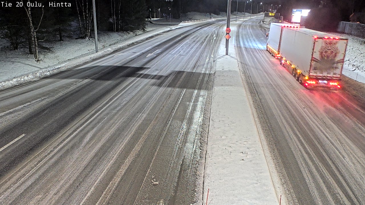 Weather Camera Image Road 20 Oulu, Hintta, Oulu, Pohjois-Pohjanmaa