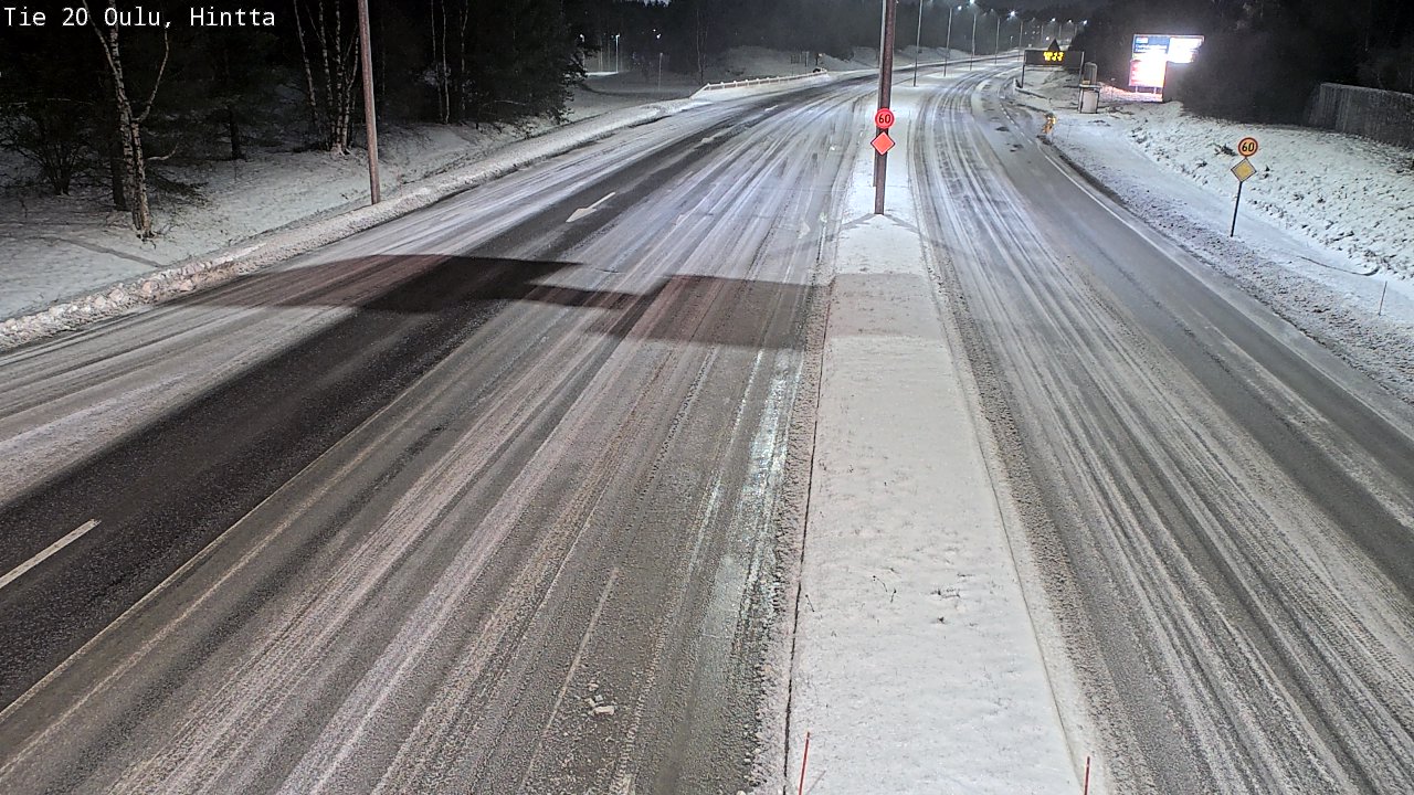 Weather Camera Image Road 20 Oulu, Hintta, Oulu, Pohjois-Pohjanmaa