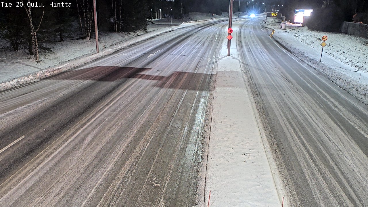 Weather Camera Image Road 20 Oulu, Hintta, Oulu, Pohjois-Pohjanmaa