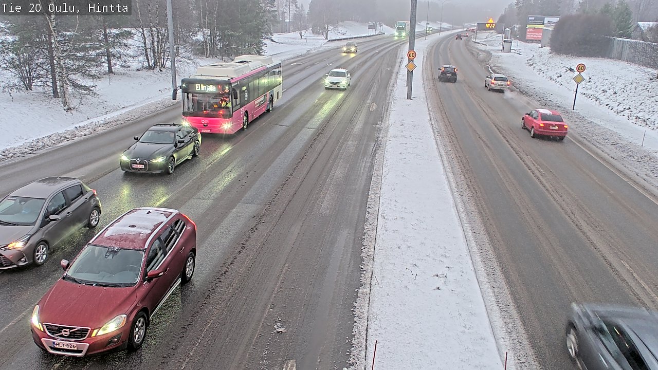 Weather Camera Image Road 20 Oulu, Hintta, Oulu, Pohjois-Pohjanmaa