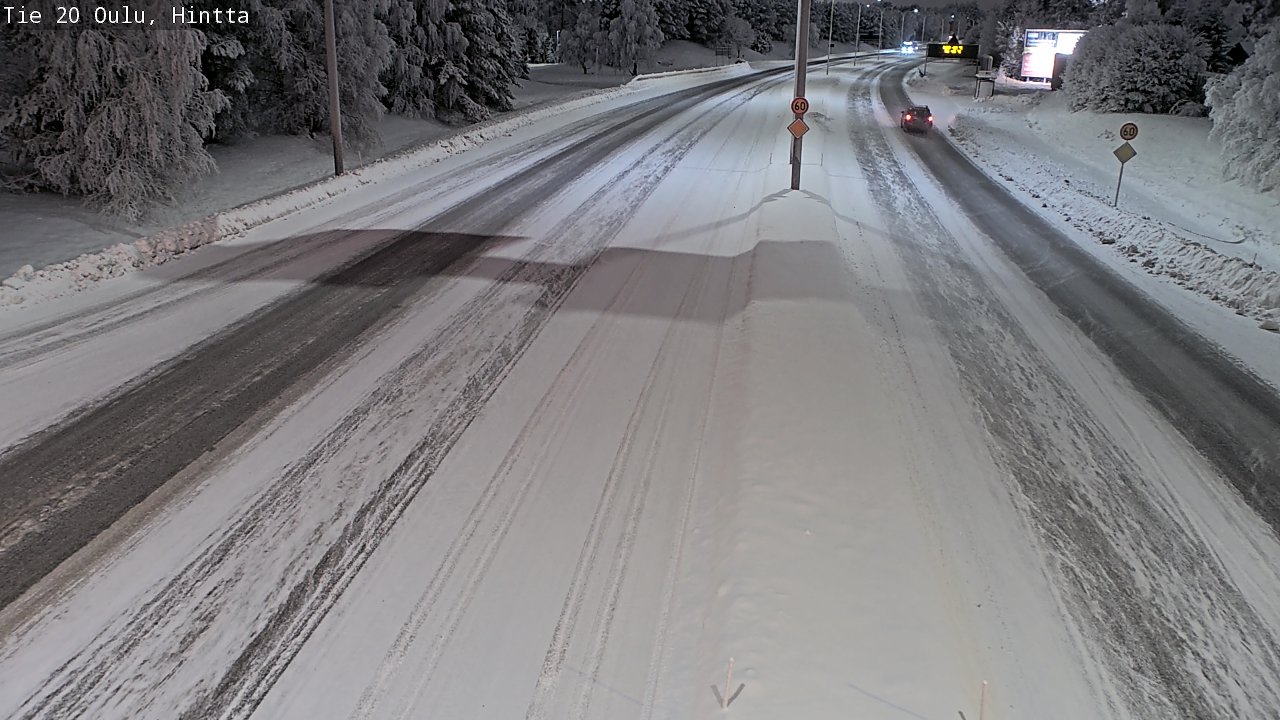 Weather Camera Image Road 20 Oulu, Hintta, Oulu, Pohjois-Pohjanmaa