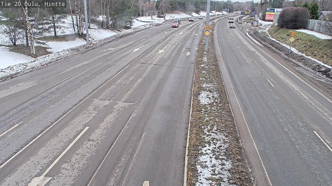Weather Camera Image Road 20 Oulu, Hintta, Oulu, Pohjois-Pohjanmaa