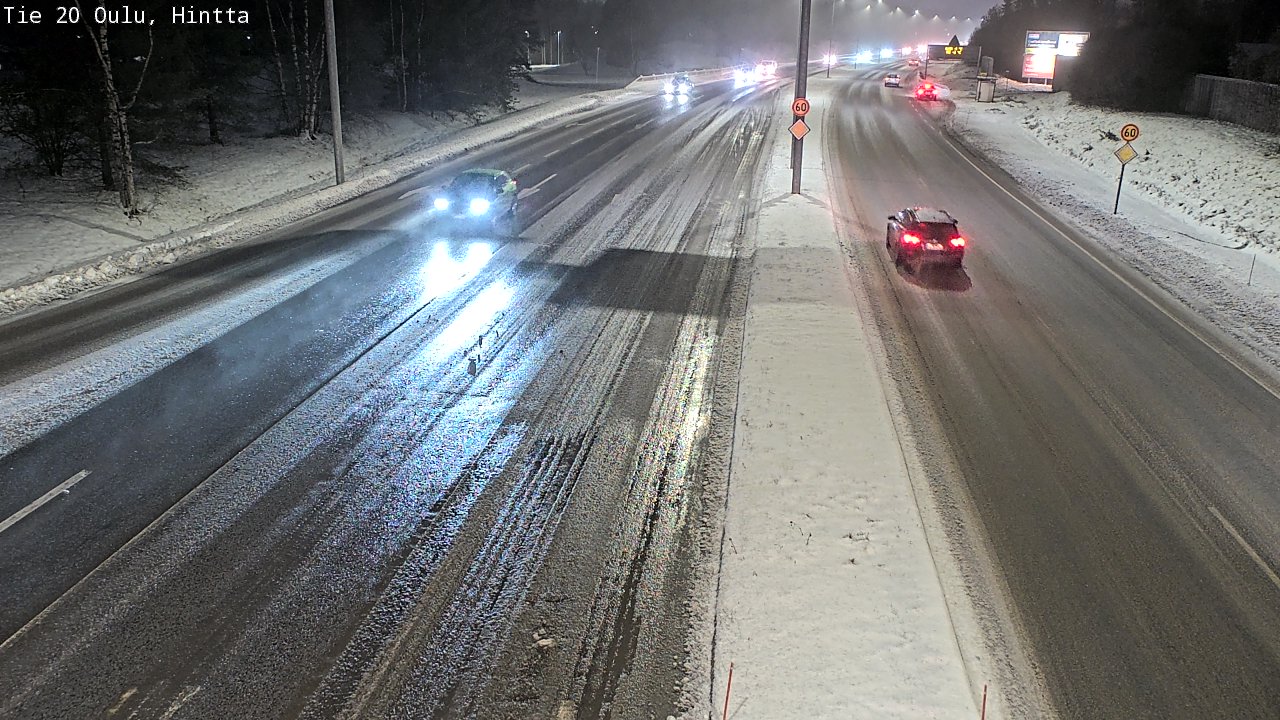 Weather Camera Image Road 20 Oulu, Hintta, Oulu, Pohjois-Pohjanmaa