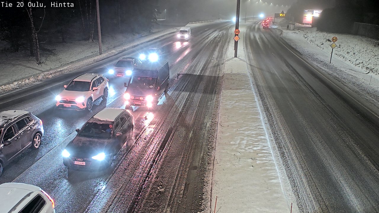 Weather Camera Image Road 20 Oulu, Hintta, Oulu, Pohjois-Pohjanmaa