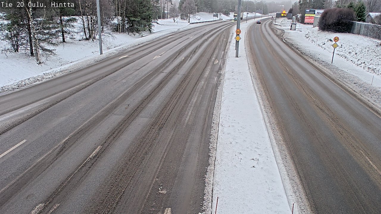 Weather Camera Image Road 20 Oulu, Hintta, Oulu, Pohjois-Pohjanmaa