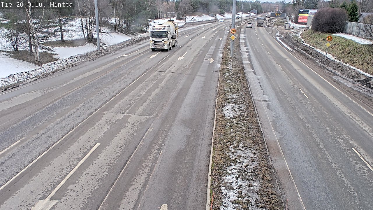 Weather Camera Image Road 20 Oulu, Hintta, Oulu, Pohjois-Pohjanmaa
