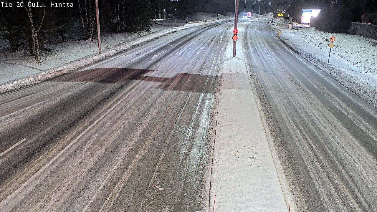 Weather Camera Image Road 20 Oulu, Hintta, Oulu, Pohjois-Pohjanmaa