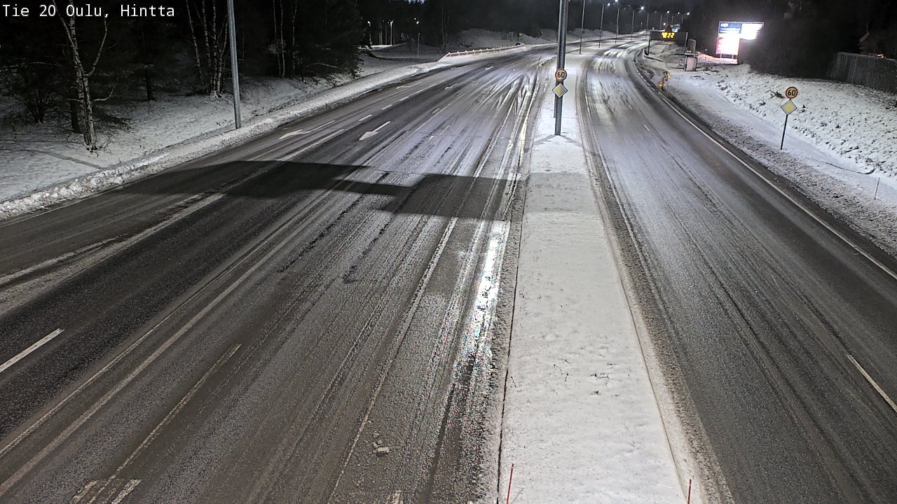 Weather Camera Image Road 20 Oulu, Hintta, Oulu, Pohjois-Pohjanmaa