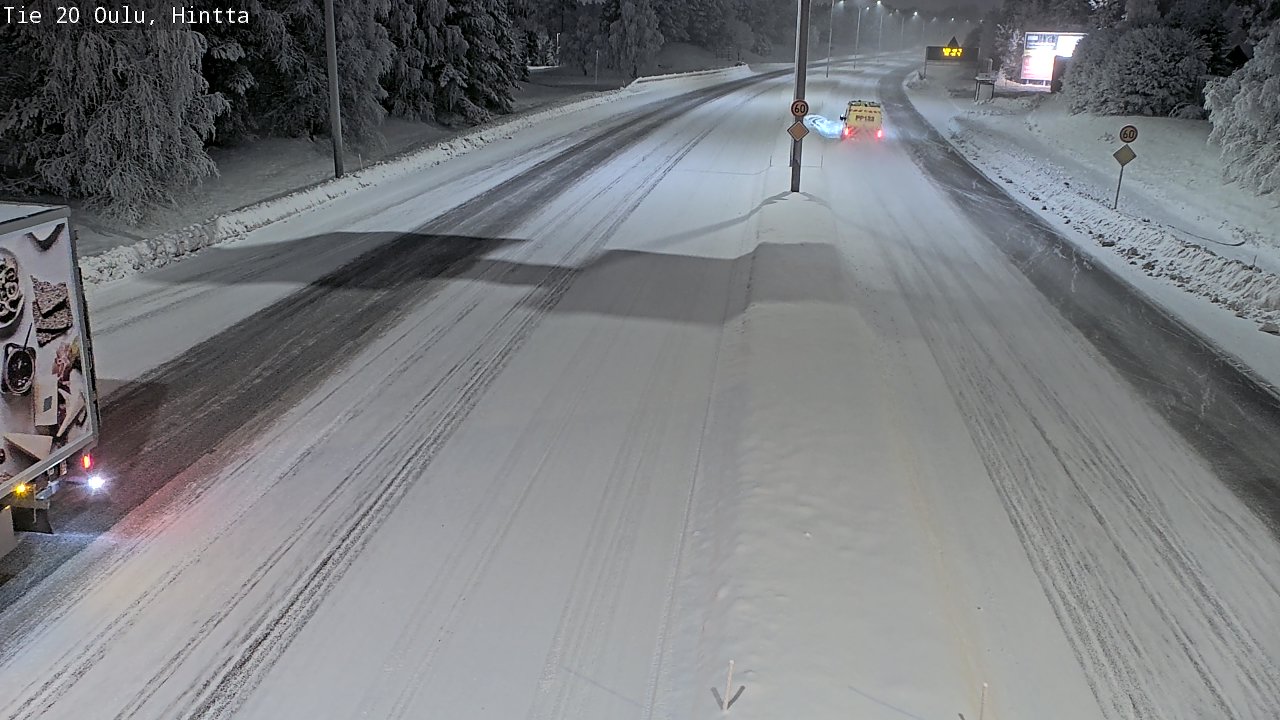 Weather Camera Image Road 20 Oulu, Hintta, Oulu, Pohjois-Pohjanmaa