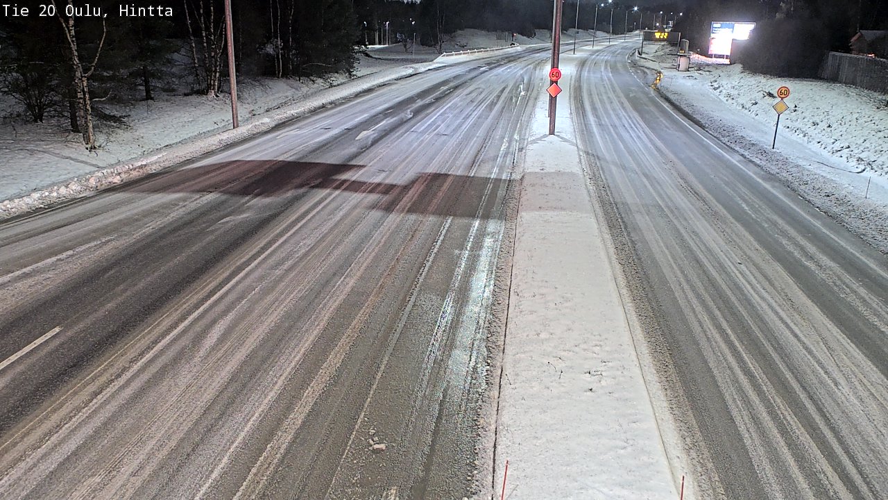Weather Camera Image Road 20 Oulu, Hintta, Oulu, Pohjois-Pohjanmaa