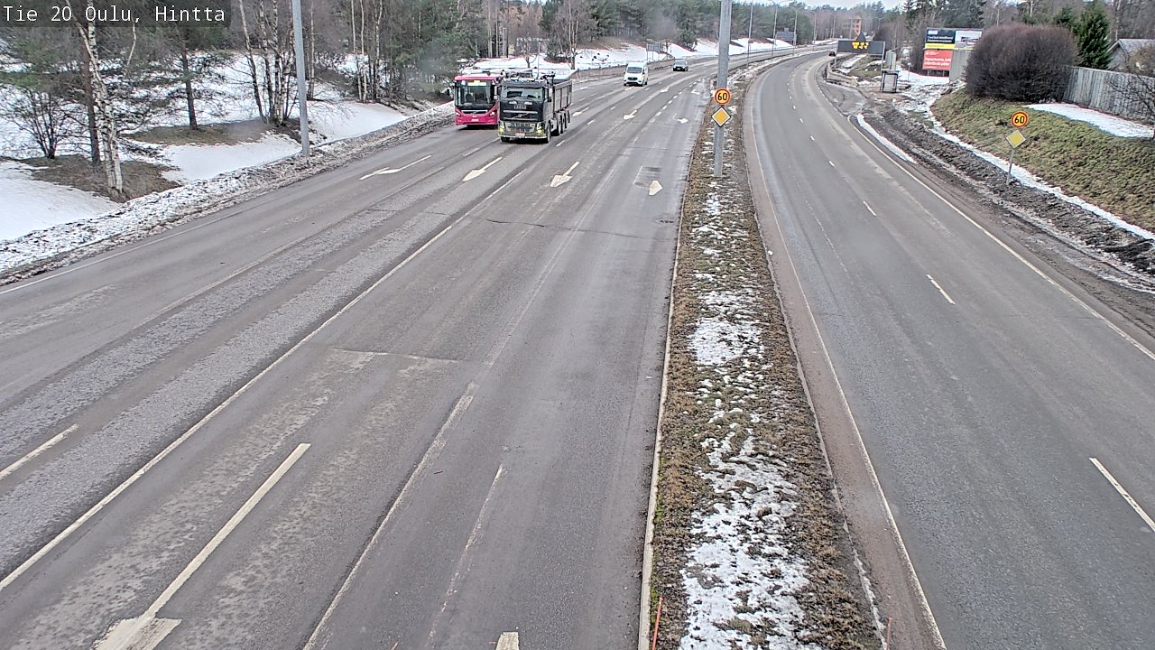 Weather Camera Image Road 20 Oulu, Hintta, Oulu, Pohjois-Pohjanmaa