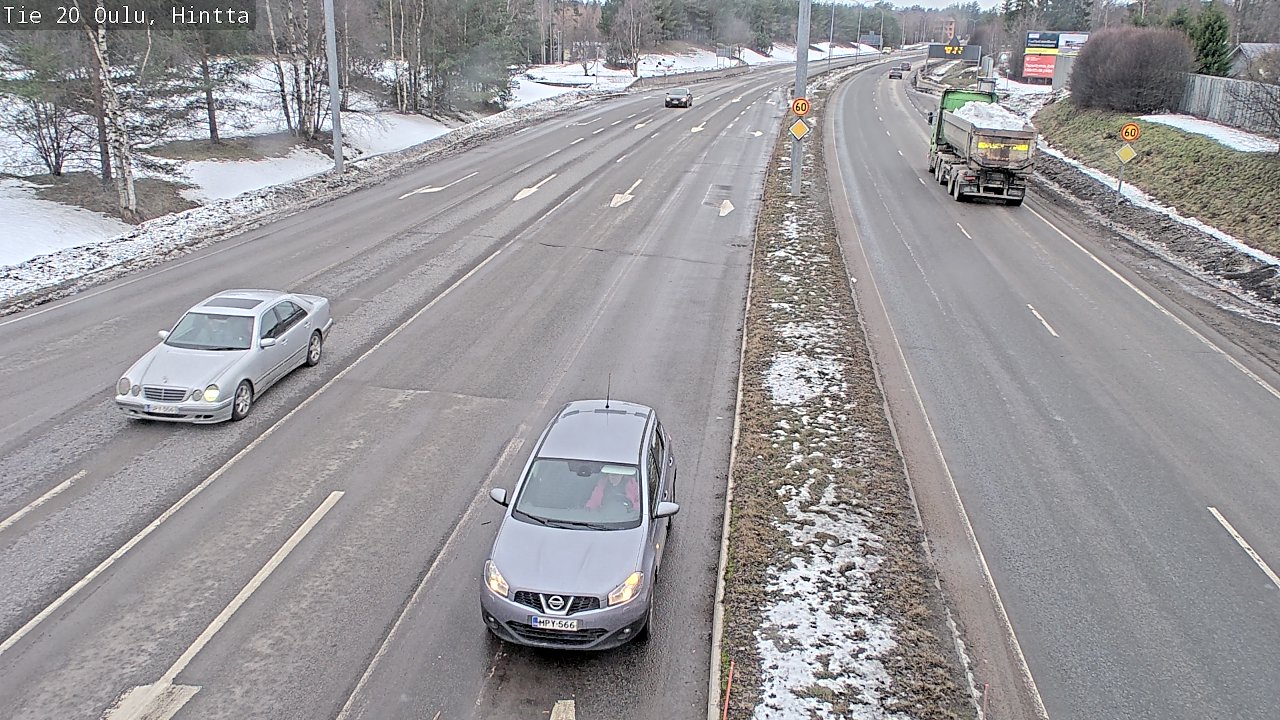 Weather Camera Image Road 20 Oulu, Hintta, Oulu, Pohjois-Pohjanmaa