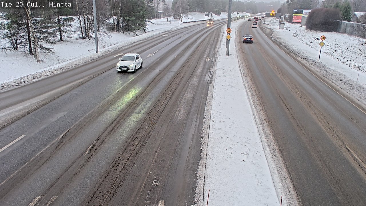 Weather Camera Image Road 20 Oulu, Hintta, Oulu, Pohjois-Pohjanmaa
