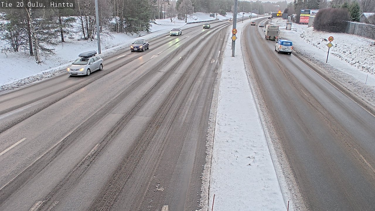 Weather Camera Image Road 20 Oulu, Hintta, Oulu, Pohjois-Pohjanmaa