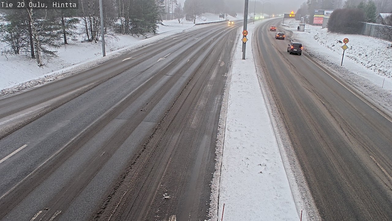 Weather Camera Image Road 20 Oulu, Hintta, Oulu, Pohjois-Pohjanmaa