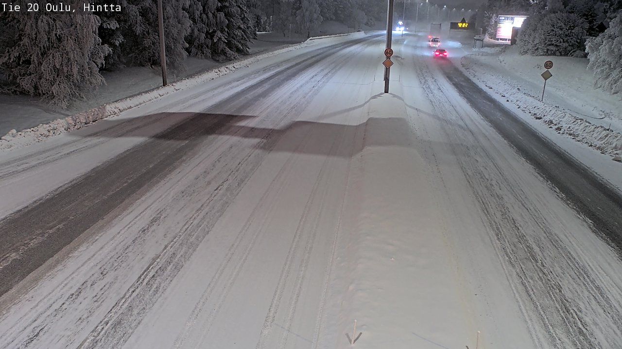 Weather Camera Image Road 20 Oulu, Hintta, Oulu, Pohjois-Pohjanmaa