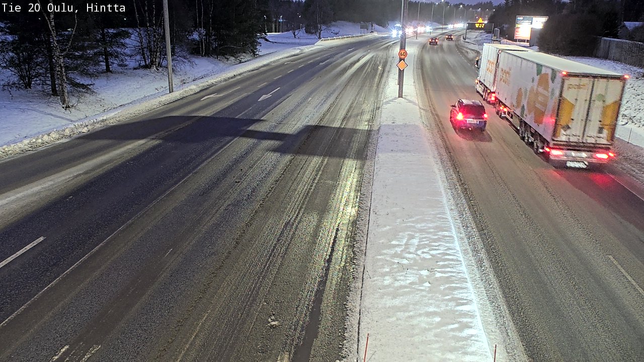 Weather Camera Image Road 20 Oulu, Hintta, Oulu, Pohjois-Pohjanmaa