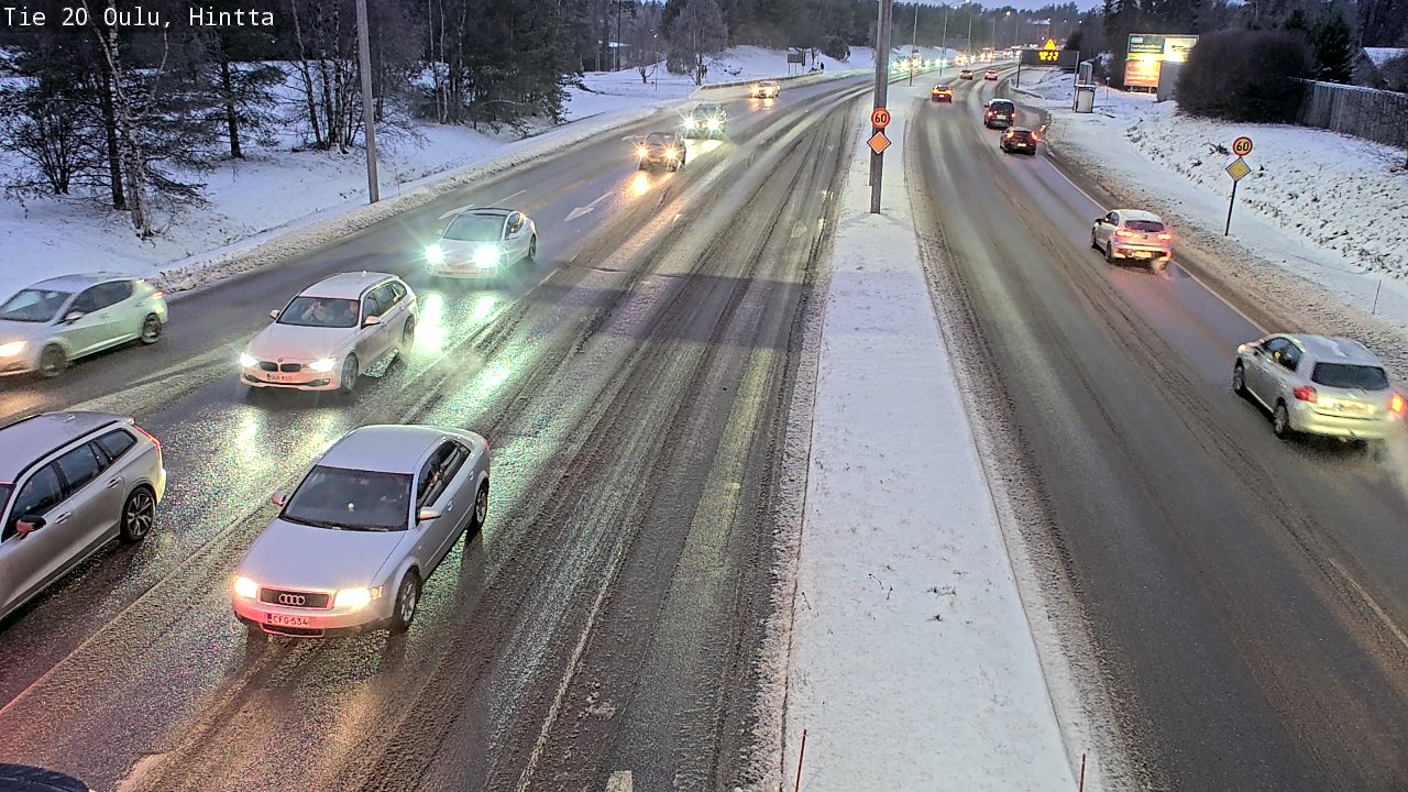 Weather Camera Image Road 20 Oulu, Hintta, Oulu, Pohjois-Pohjanmaa