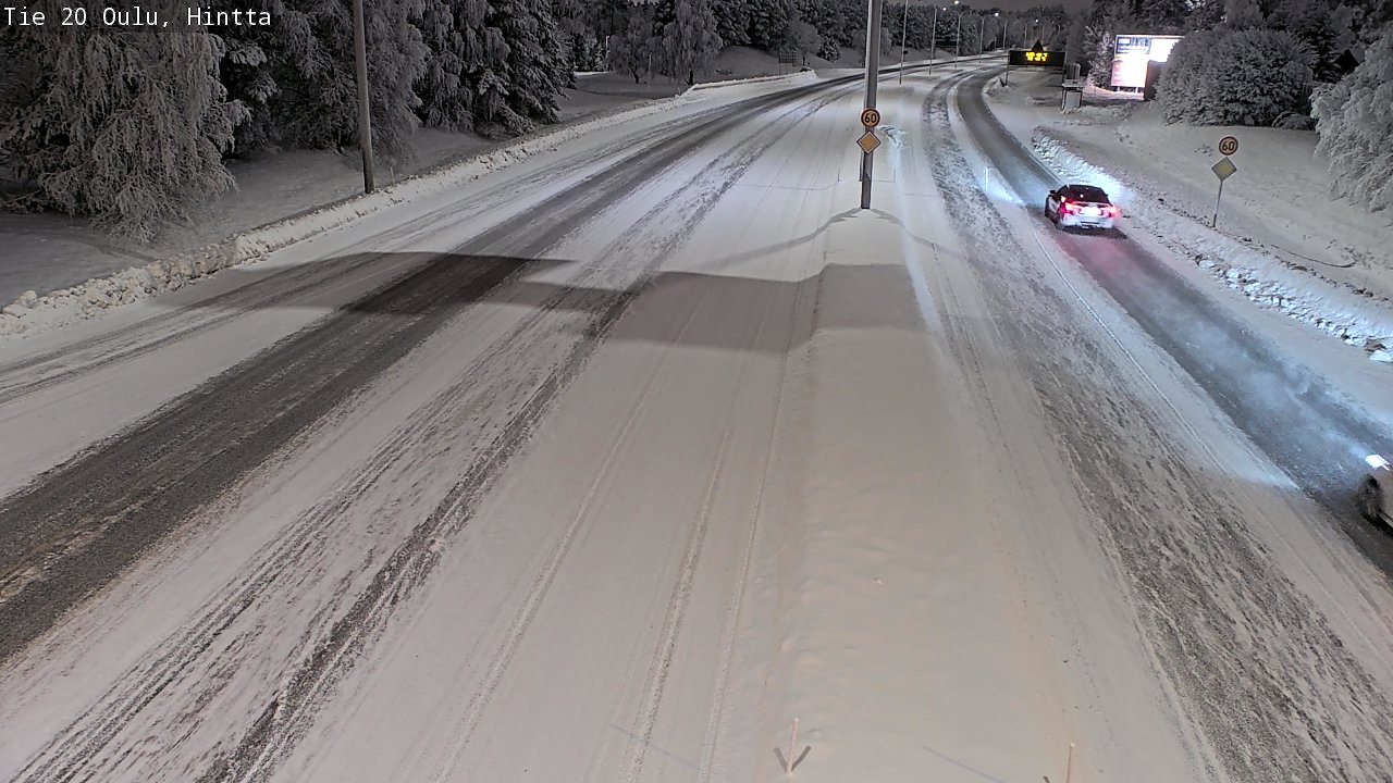 Weather Camera Image Road 20 Oulu, Hintta, Oulu, Pohjois-Pohjanmaa