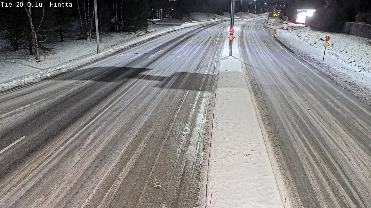 Weather Camera Image Road 20 Oulu, Hintta, Oulu, Pohjois-Pohjanmaa