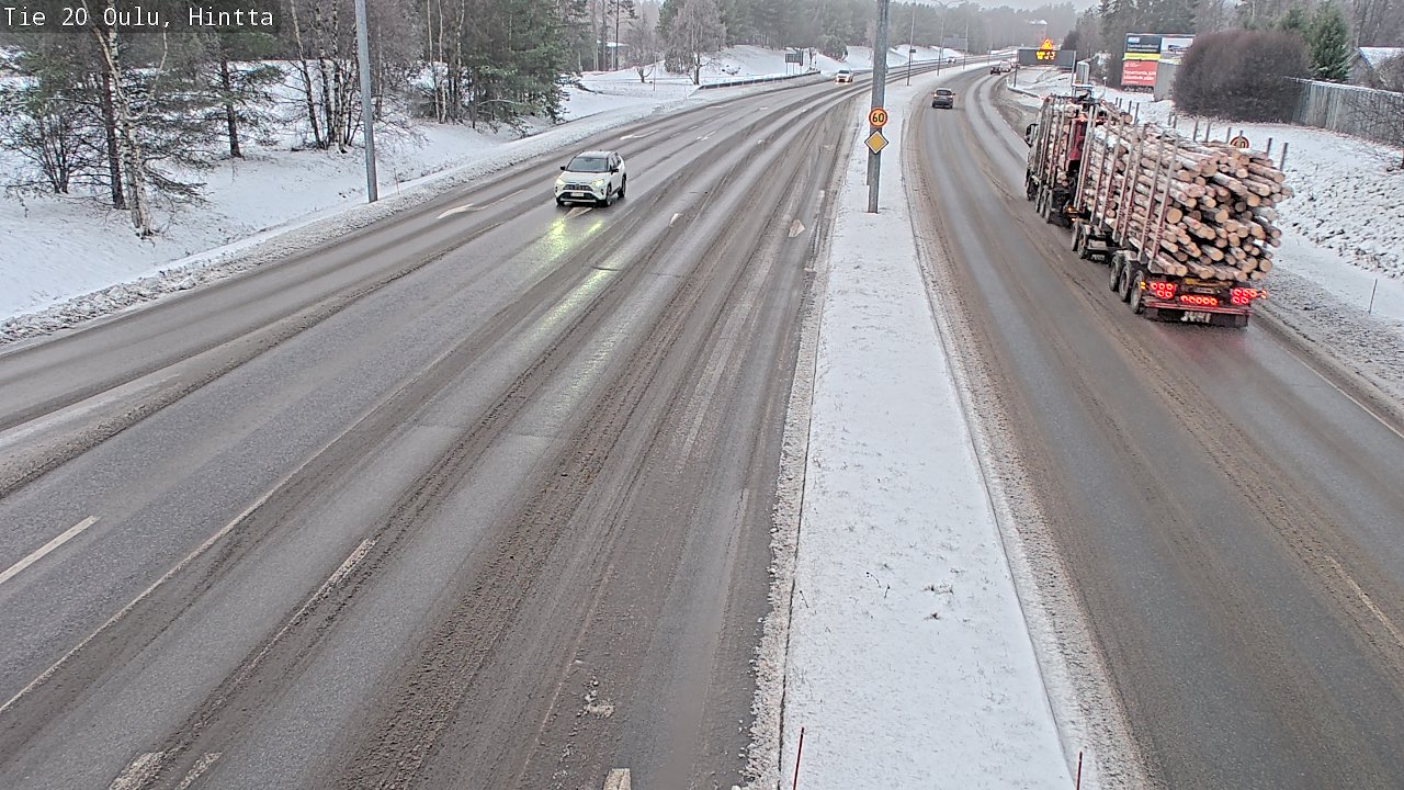 Weather Camera Image Road 20 Oulu, Hintta, Oulu, Pohjois-Pohjanmaa