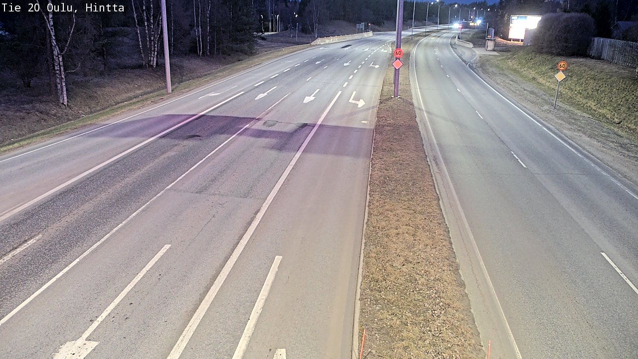Weather Camera Image Road 20 Oulu, Hintta, Oulu, Pohjois-Pohjanmaa