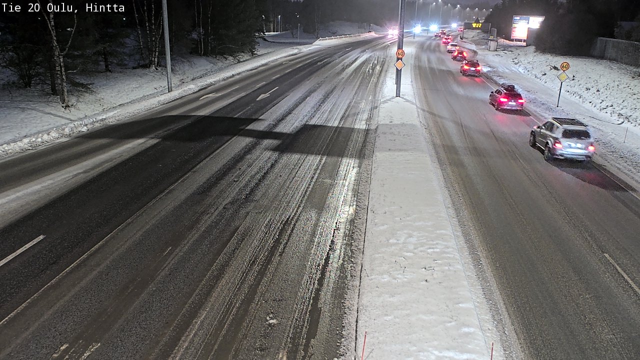 Weather Camera Image Road 20 Oulu, Hintta, Oulu, Pohjois-Pohjanmaa