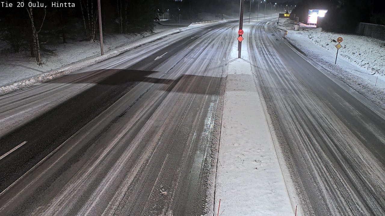 Weather Camera Image Road 20 Oulu, Hintta, Oulu, Pohjois-Pohjanmaa