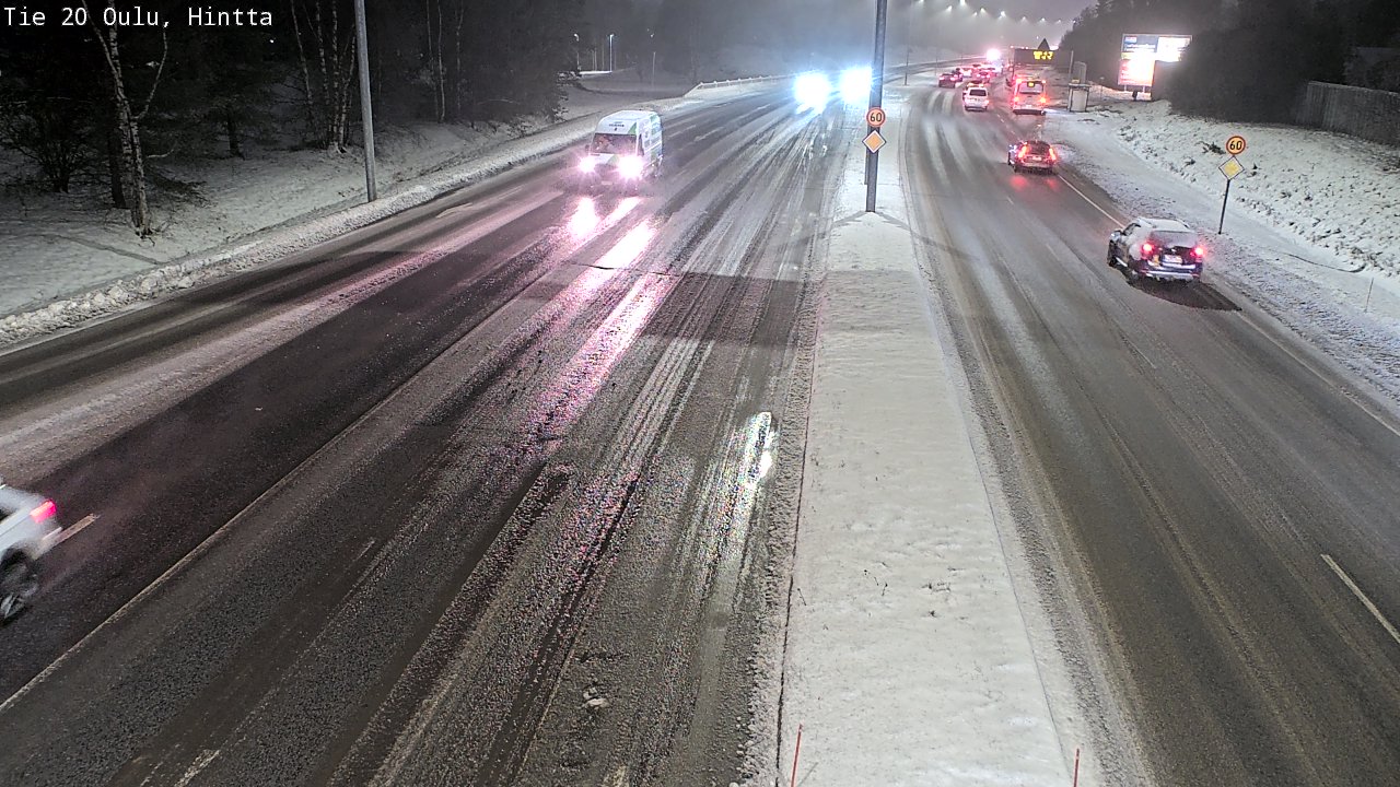 Weather Camera Image Road 20 Oulu, Hintta, Oulu, Pohjois-Pohjanmaa