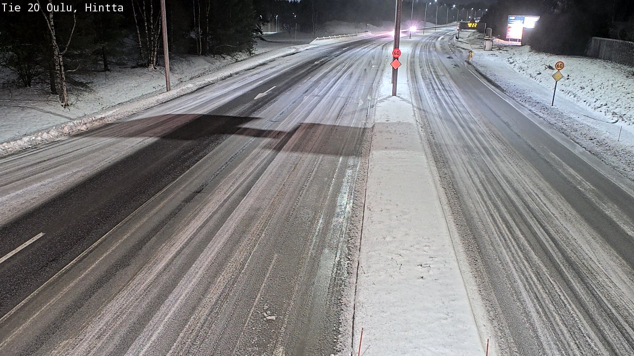 Weather Camera Image Road 20 Oulu, Hintta, Oulu, Pohjois-Pohjanmaa