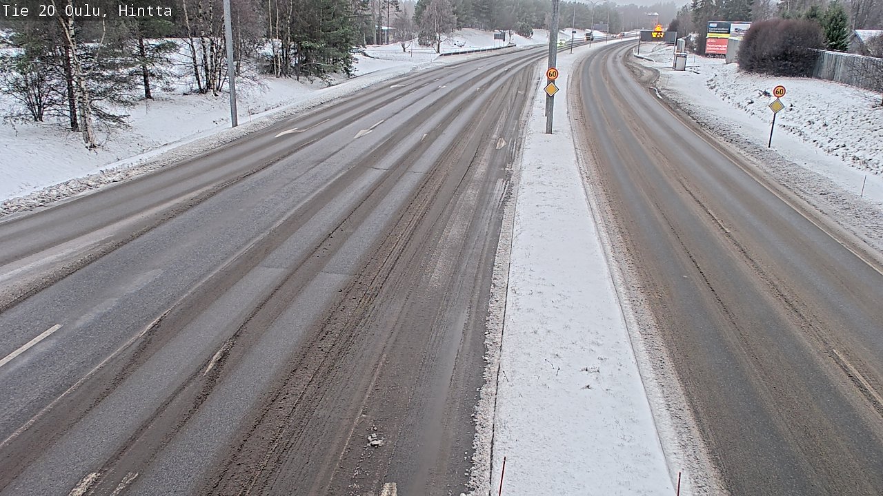 Weather Camera Image Road 20 Oulu, Hintta, Oulu, Pohjois-Pohjanmaa