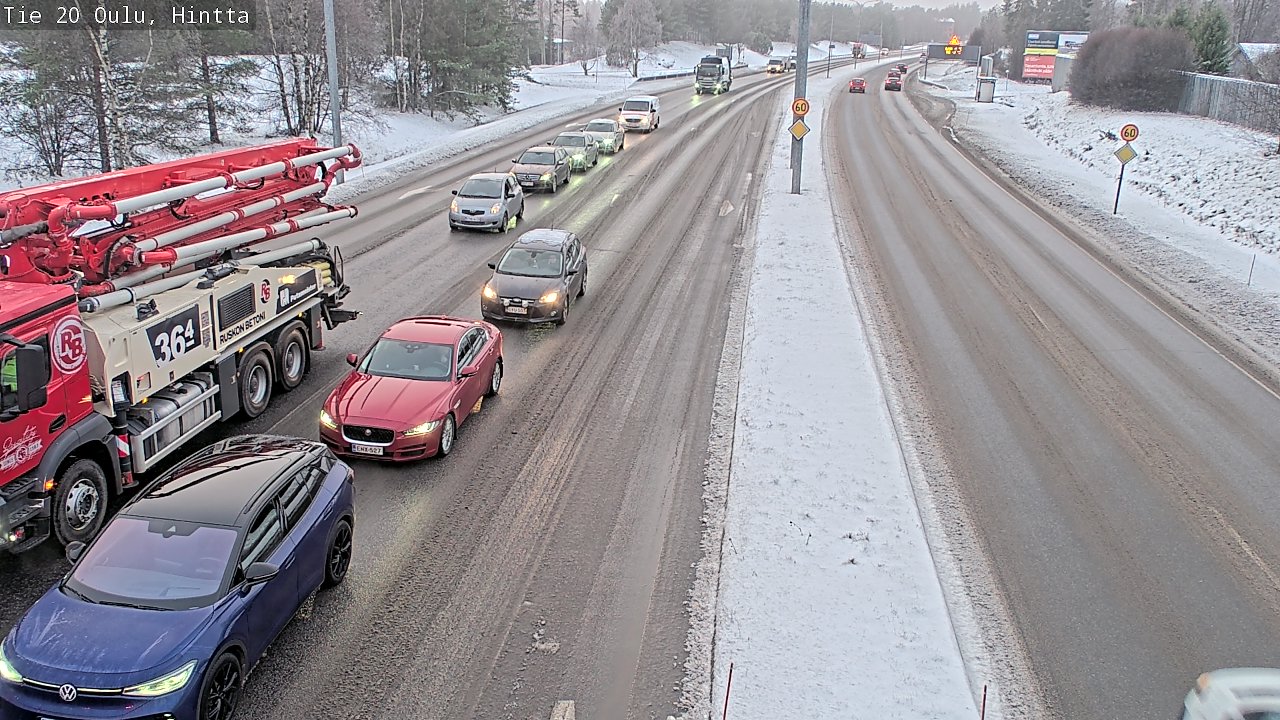Weather Camera Image Road 20 Oulu, Hintta, Oulu, Pohjois-Pohjanmaa