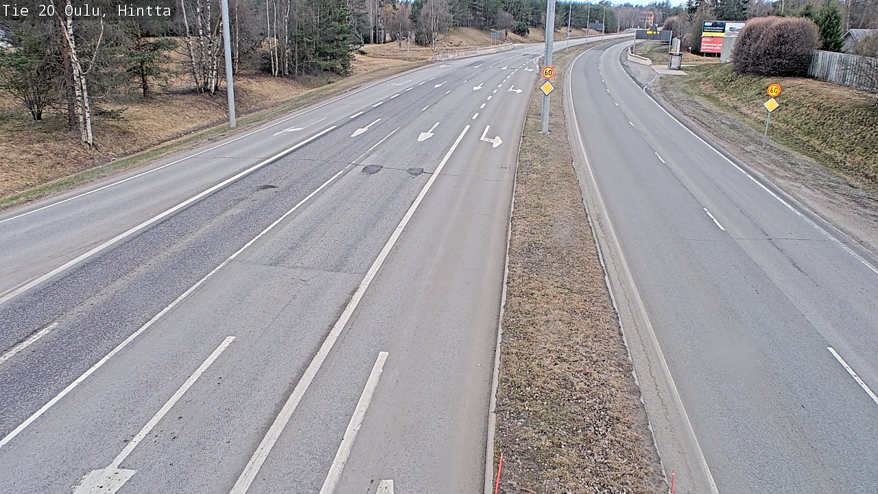 Weather Camera Image Road 20 Oulu, Hintta, Oulu, Pohjois-Pohjanmaa