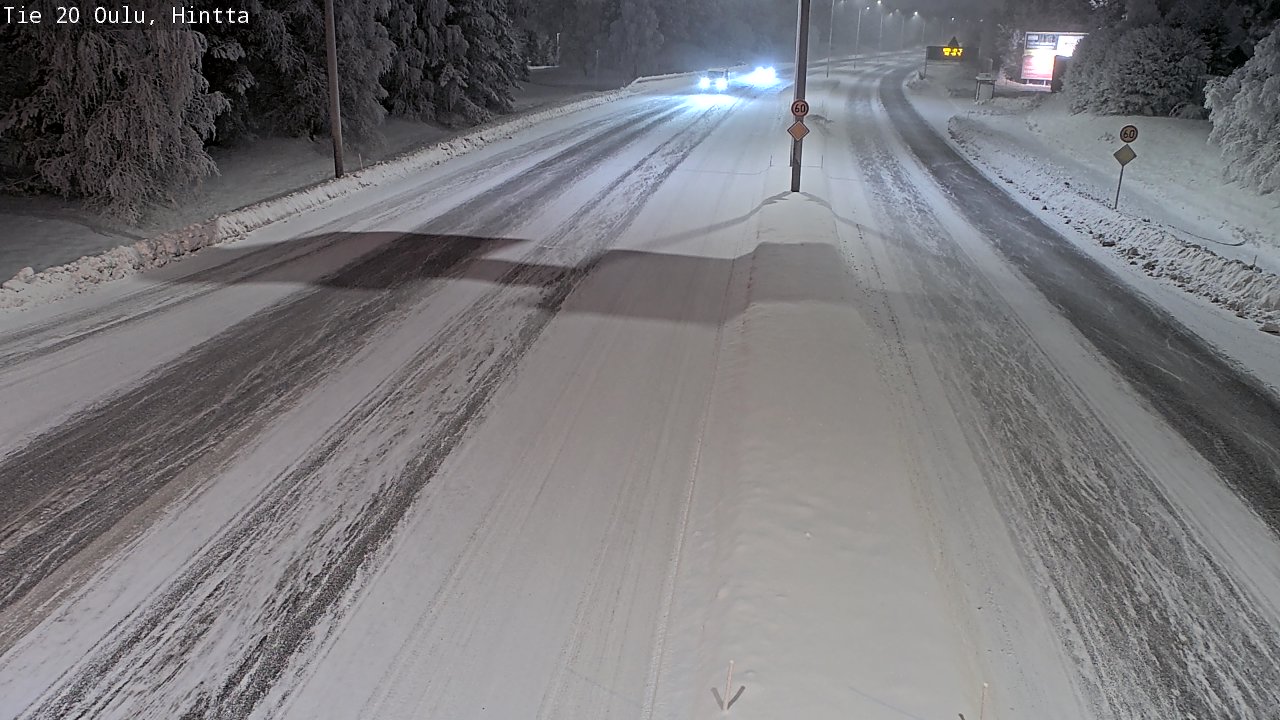 Weather Camera Image Road 20 Oulu, Hintta, Oulu, Pohjois-Pohjanmaa