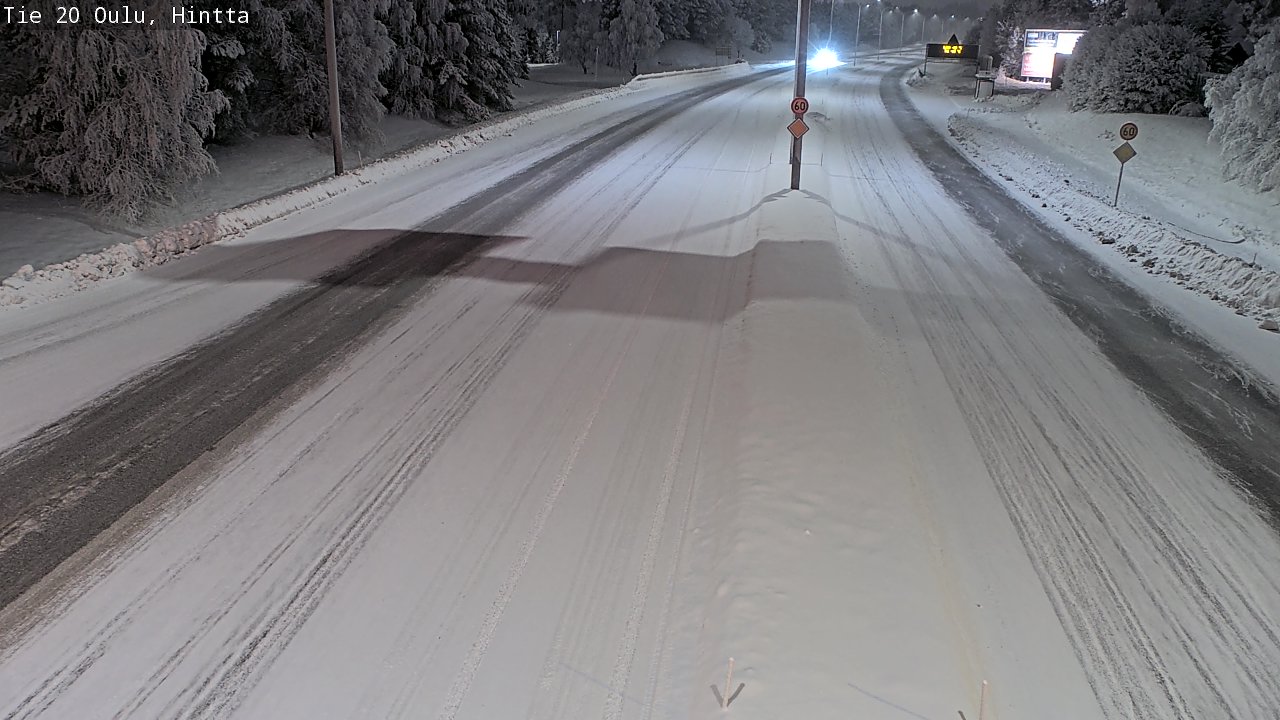 Weather Camera Image Road 20 Oulu, Hintta, Oulu, Pohjois-Pohjanmaa
