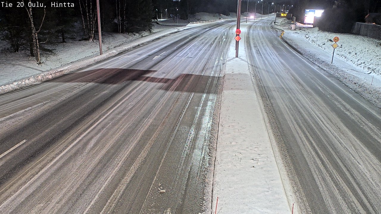 Weather Camera Image Road 20 Oulu, Hintta, Oulu, Pohjois-Pohjanmaa