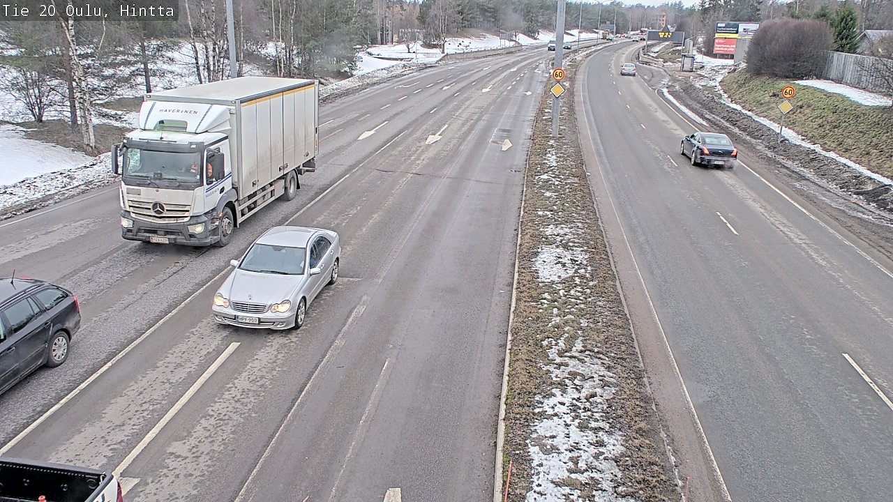 Weather Camera Image Road 20 Oulu, Hintta, Oulu, Pohjois-Pohjanmaa