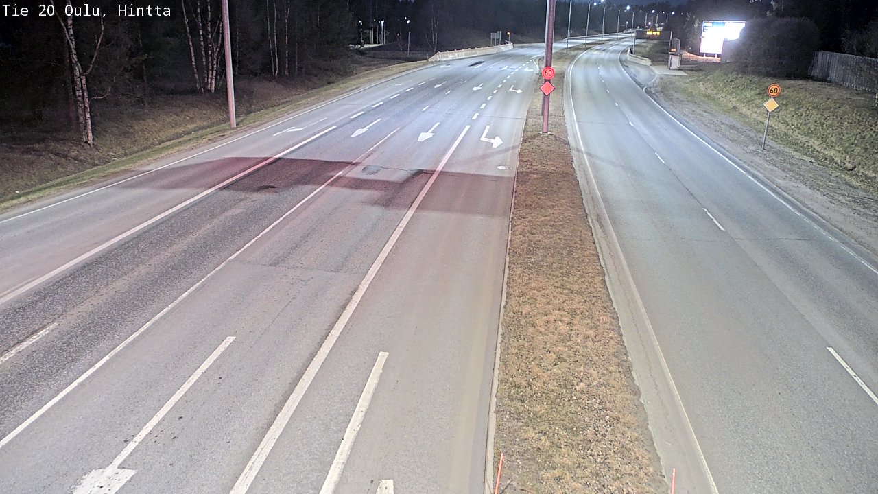 Weather Camera Image Road 20 Oulu, Hintta, Oulu, Pohjois-Pohjanmaa