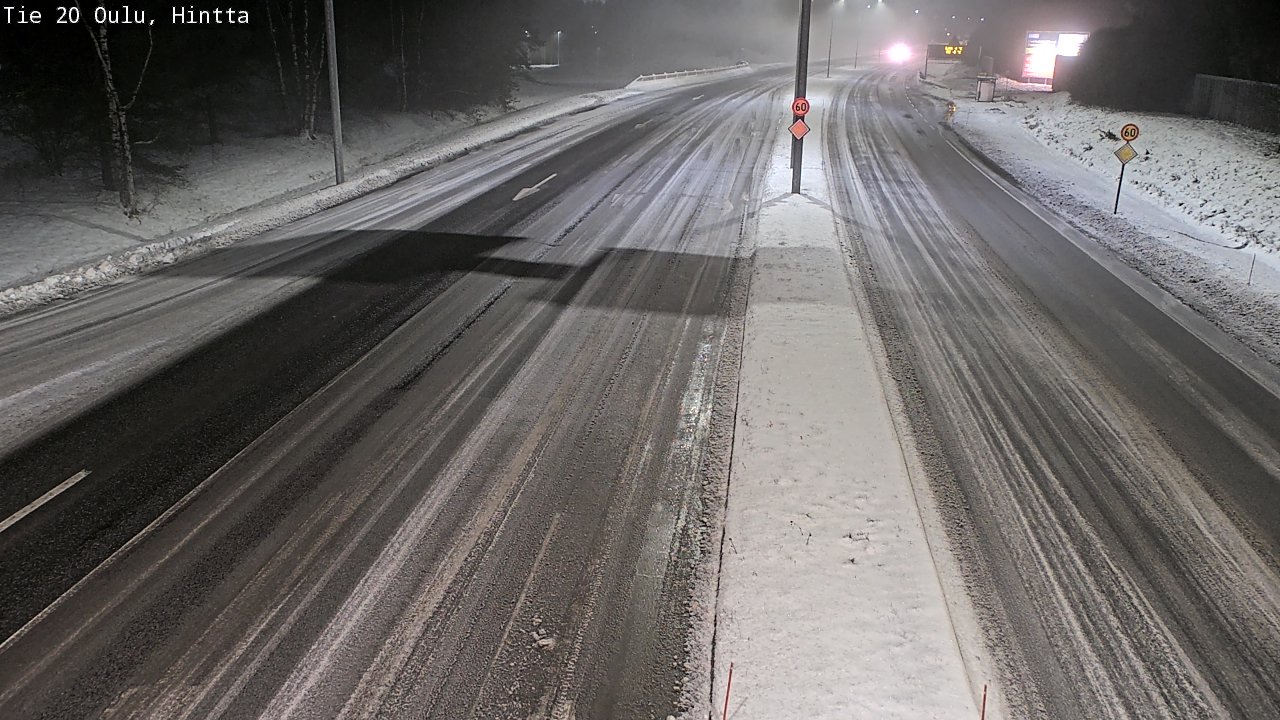 Weather Camera Image Road 20 Oulu, Hintta, Oulu, Pohjois-Pohjanmaa