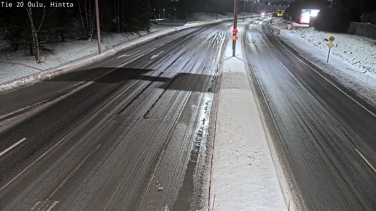 Weather Camera Image Road 20 Oulu, Hintta, Oulu, Pohjois-Pohjanmaa