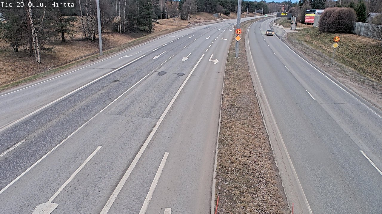 Weather Camera Image Road 20 Oulu, Hintta, Oulu, Pohjois-Pohjanmaa