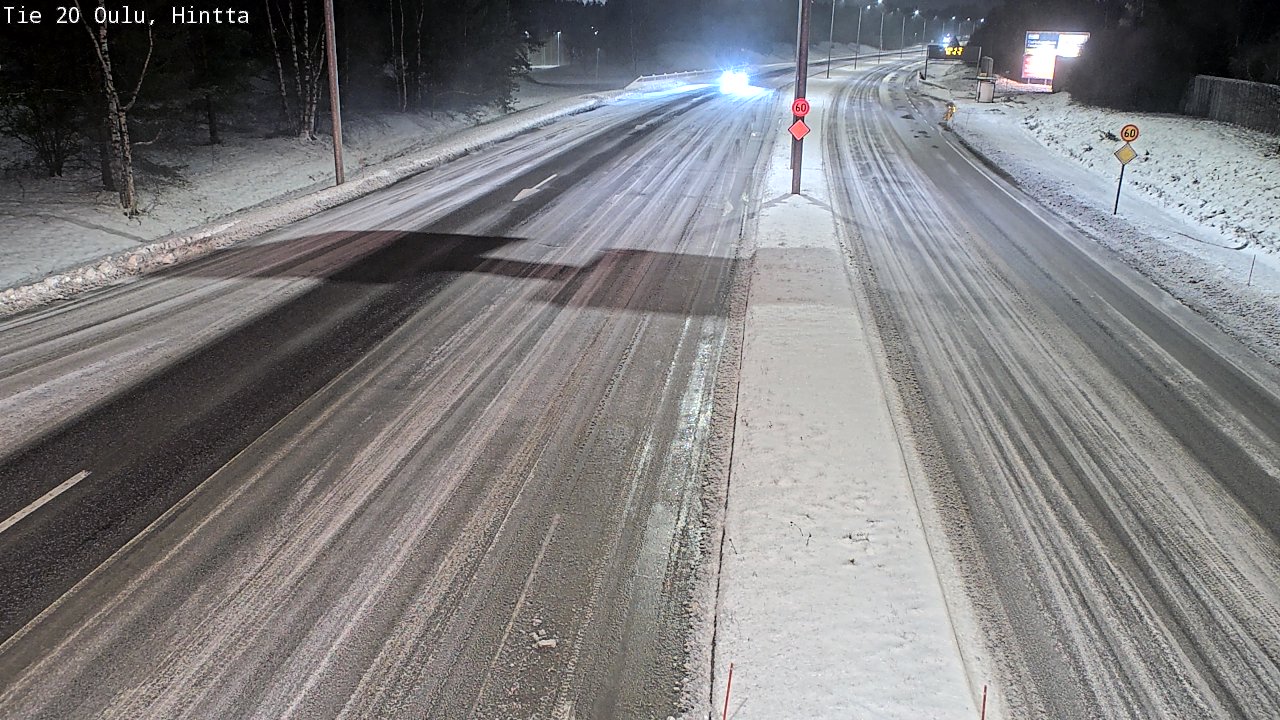 Weather Camera Image Road 20 Oulu, Hintta, Oulu, Pohjois-Pohjanmaa