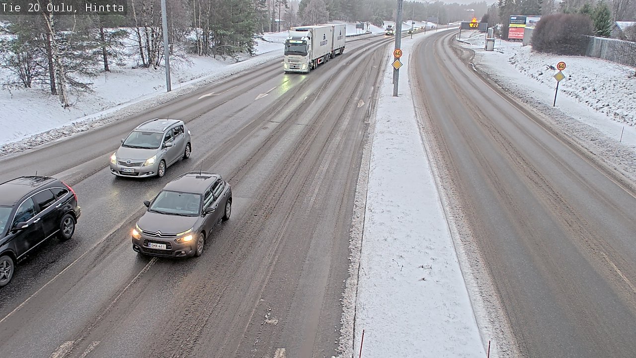 Weather Camera Image Road 20 Oulu, Hintta, Oulu, Pohjois-Pohjanmaa