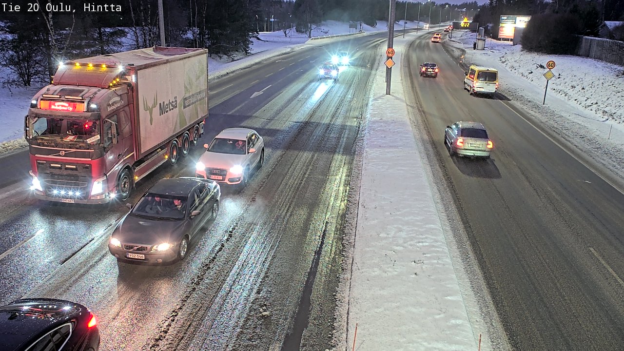 Weather Camera Image Road 20 Oulu, Hintta, Oulu, Pohjois-Pohjanmaa