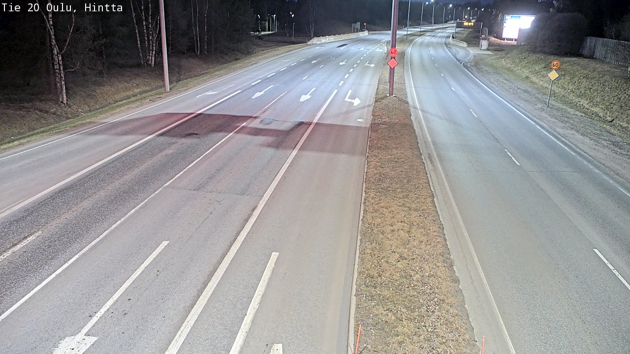 Weather Camera Image Road 20 Oulu, Hintta, Oulu, Pohjois-Pohjanmaa