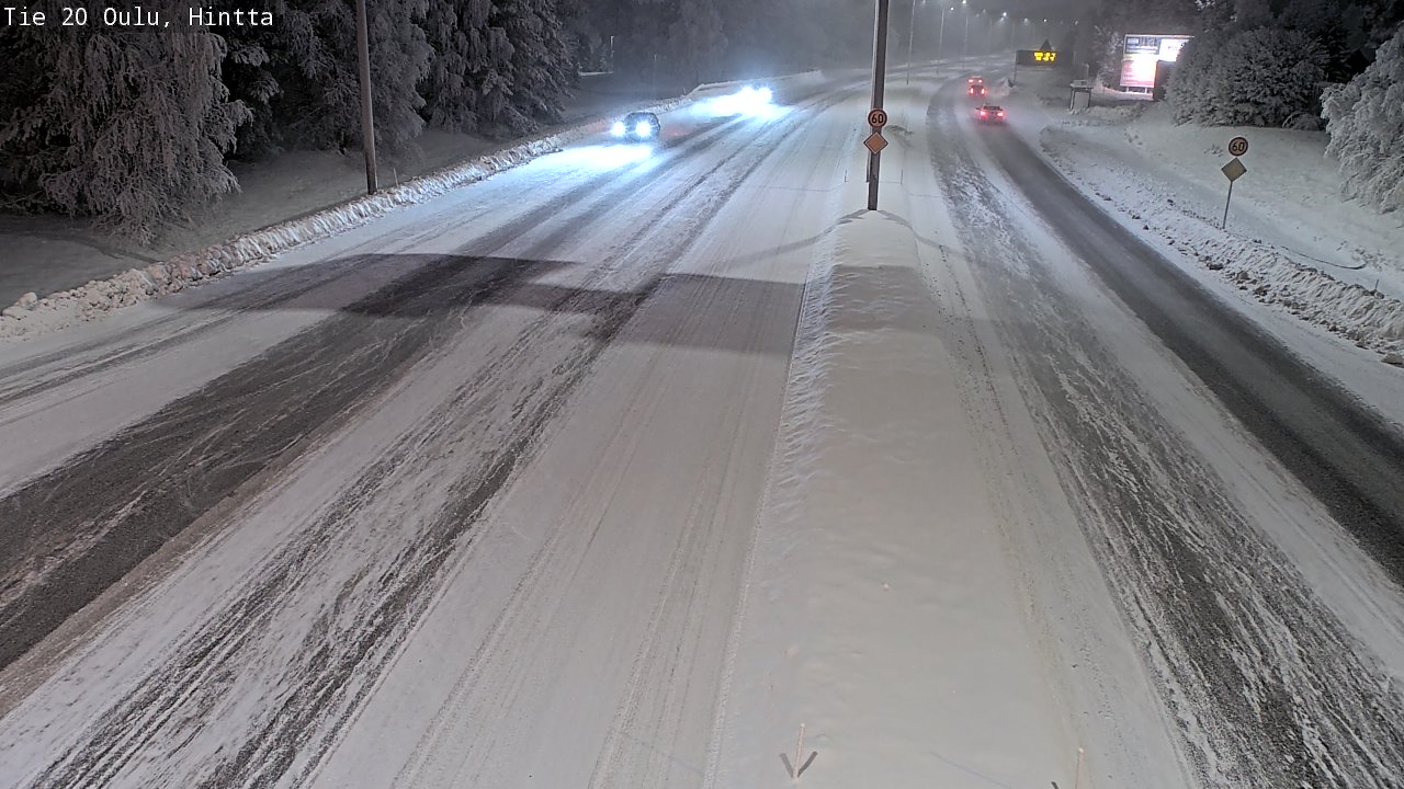 Weather Camera Image Road 20 Oulu, Hintta, Oulu, Pohjois-Pohjanmaa
