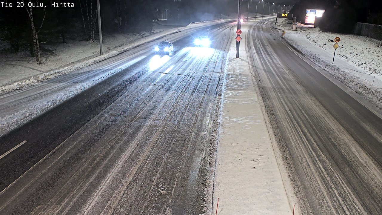 Weather Camera Image Road 20 Oulu, Hintta, Oulu, Pohjois-Pohjanmaa
