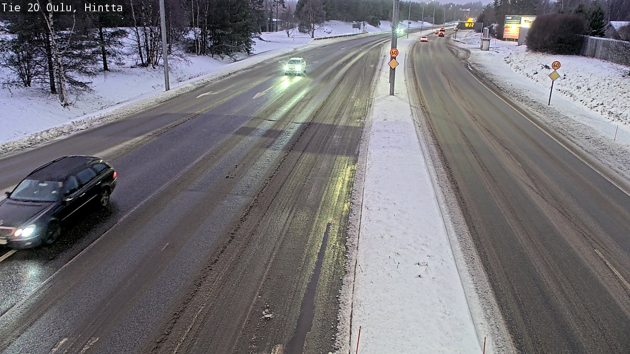 Weather Camera Image Road 20 Oulu, Hintta, Oulu, Pohjois-Pohjanmaa